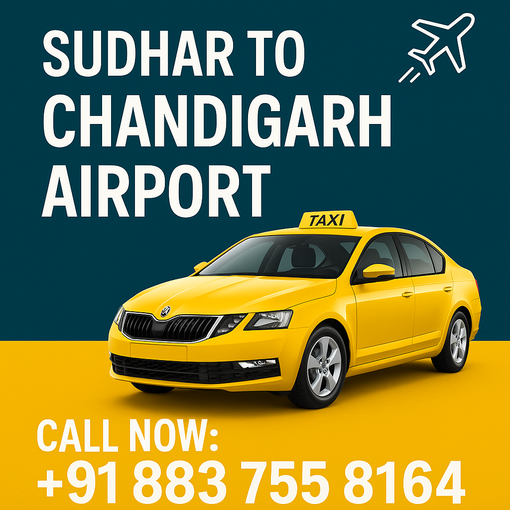 sudhar to chandigarh airport taxi service
