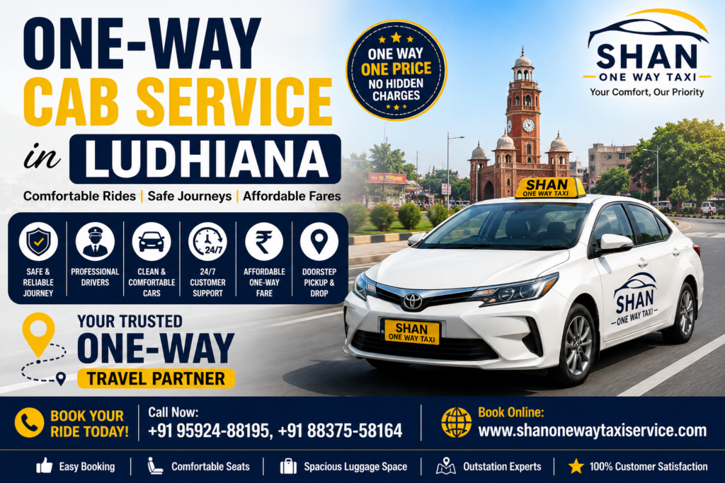 One-Way Cab Service in Ludhiana